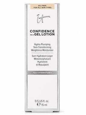 NWT IT Cosmetics Confidence in a Gel Lotion Moisturizer 0.5 oz 15 mL Travel